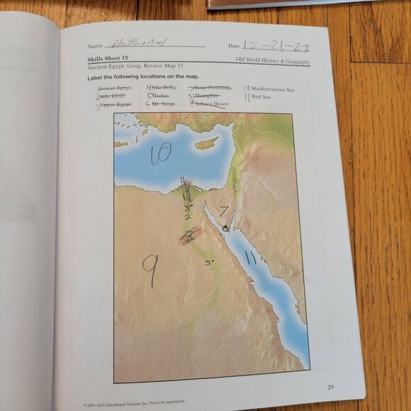 Abeka Old World History Geography Maps Activities Textbook 6 Book Lot Homeschool - Picture 2 of 6